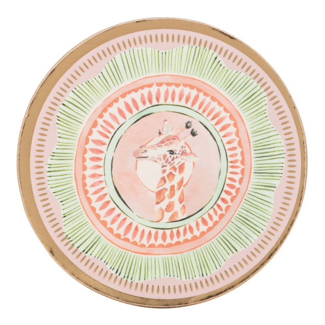 Yvonne Ellen Round Cork Back Coasters, Set of 4 detail