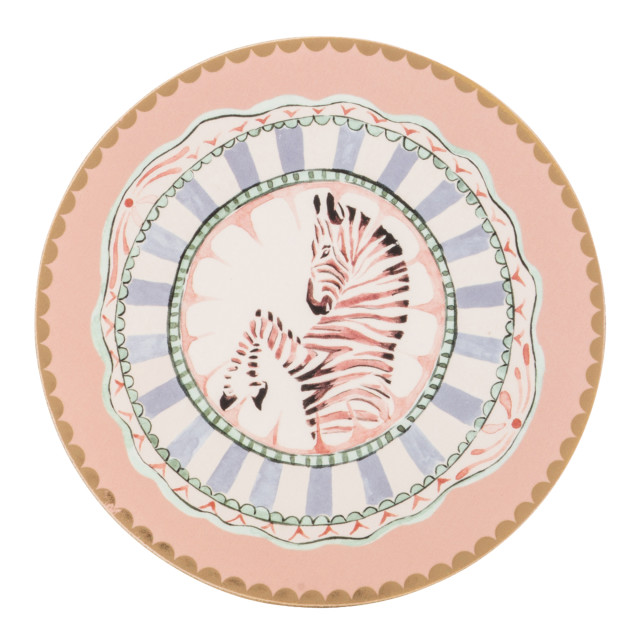 Yvonne Ellen Round Cork Back Coasters, Set of 4 detail