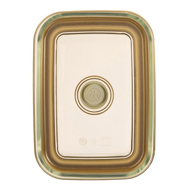 &Again Rectangular Glass Storage Container, 1.3L angle