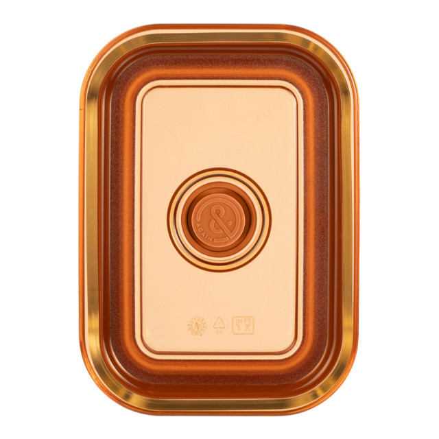 &Again Rectangular Glass Storage Container, 750ml angle