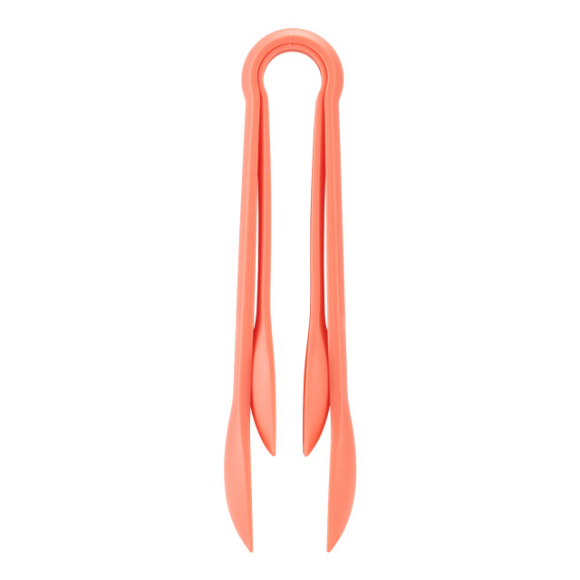 Fusion Twist Kitchens Tongs, Set of 2 - Coral angle
