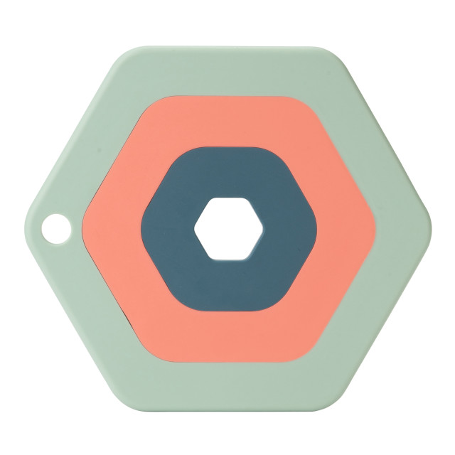 Fusion Twist Silicone Nesting Trivets, Set of 3 angle