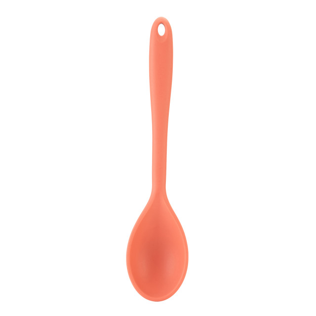 Fusion Twist Silicone Solid Spoon - Coral angle