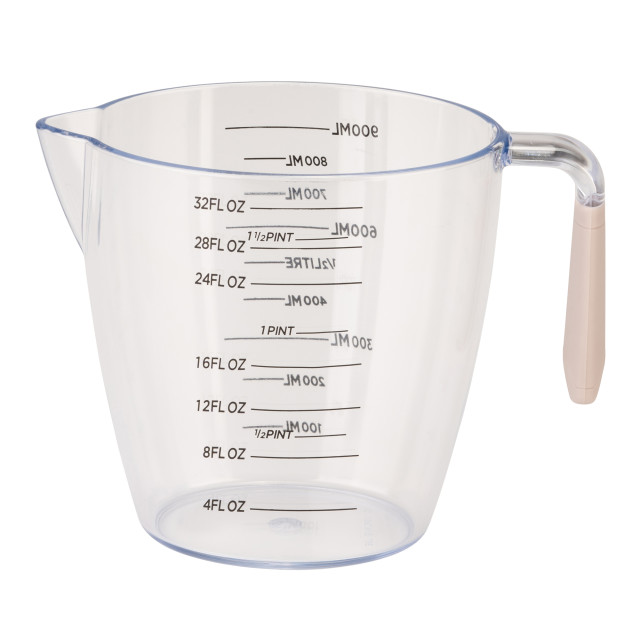 Fusion Twist Measuring Jug, 1L - Grey angle
