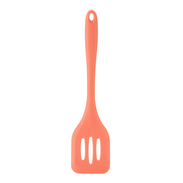 Fusion Twist Silicone Slotted Turner - Coral angle