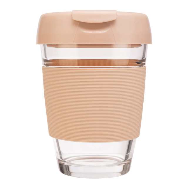 Siip Glass Travel Mug, 300ml - Pink angle