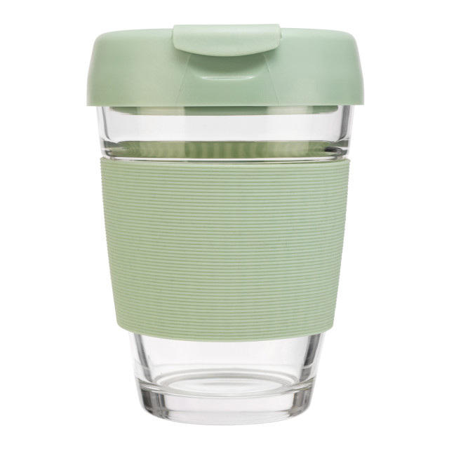 Siip Glass Travel Mug, 300ml - Mint angle
