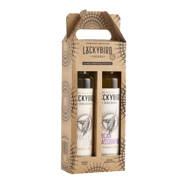Luckybird African Litchi & African Passionfruit Syrup Gift Box, 250ml