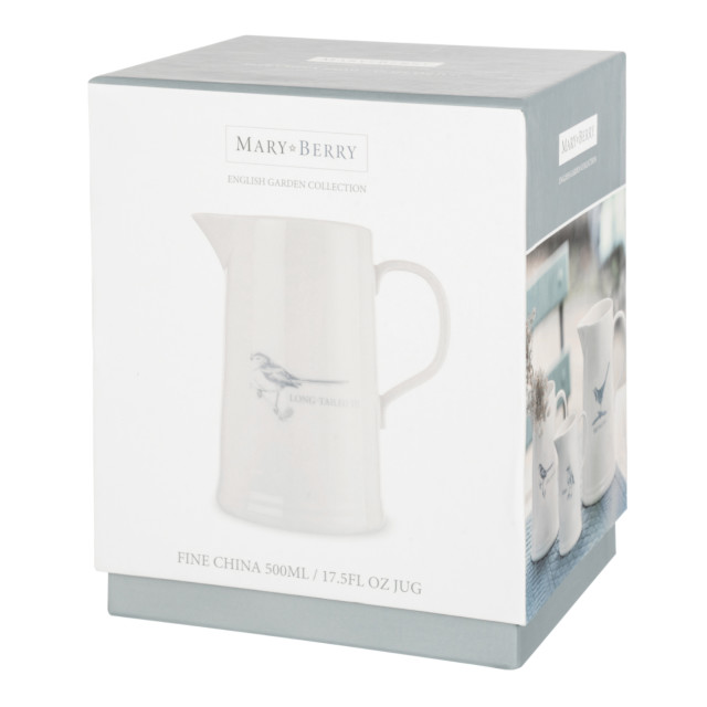 Mary Berry English Garden Long-Tailed Tit Jug, 500ml packaging