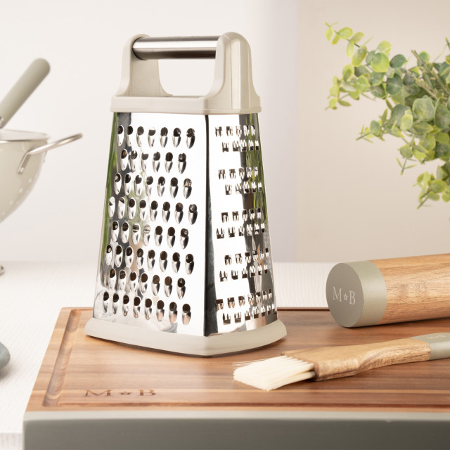 Mary Berry At Home Acacia Wood Chopping Board, 48cm with a grater