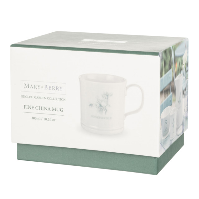 Mary Berry English Garden Mug, 300ml - Honeysuckle packaging
