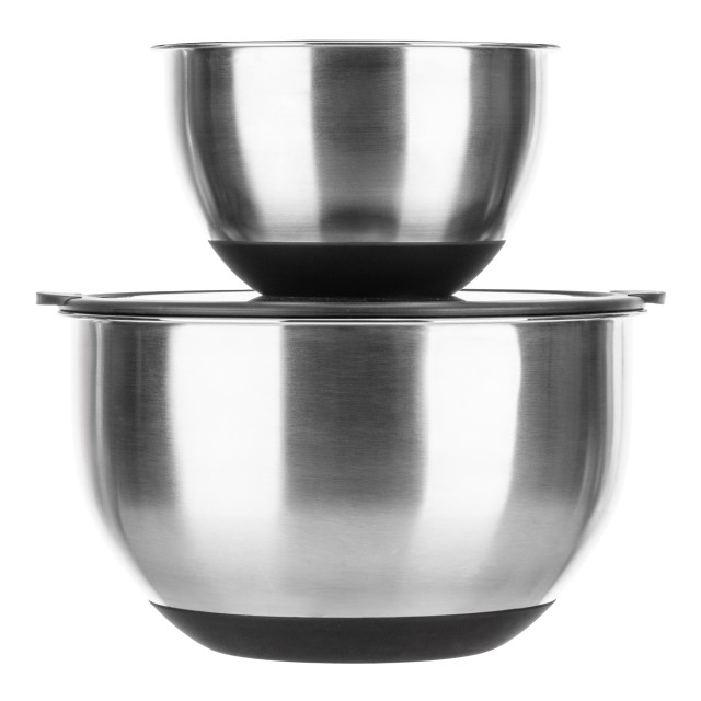Luxe Kitchen Stainless Steel Mixing Bowls, Set of 2 angle