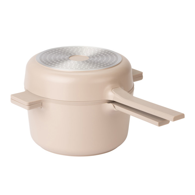 Luxe Kitchen All-In-One Cookware Set, 3-Piece - Beige detail