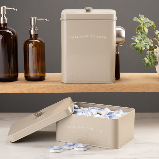 Artisan Street Washing Tablet Storage - Neutral with washing tablets