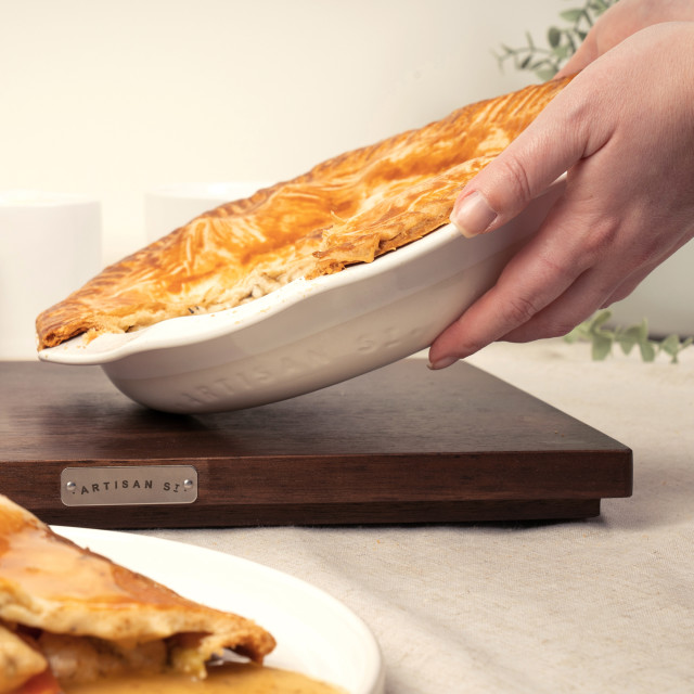 Artisan Street Round Pie Dish, 24cm with a pie