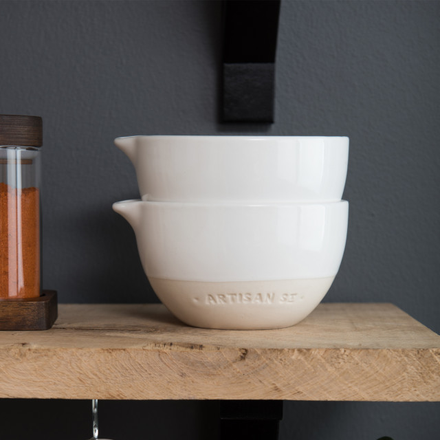Artisan Street Prep Bowls, 2-Pack on a shelf