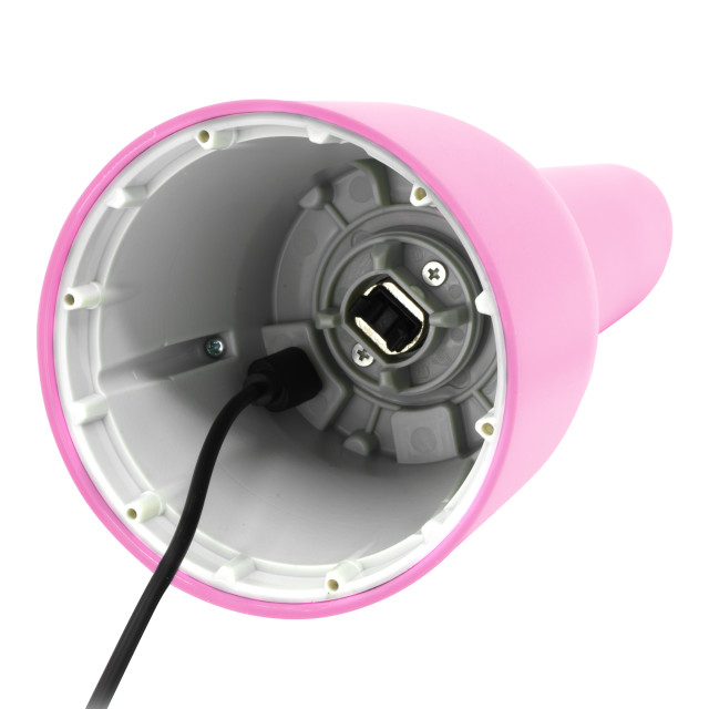 FinaMill Rechargeable Grinder with Pods - Pink detail of the charging port