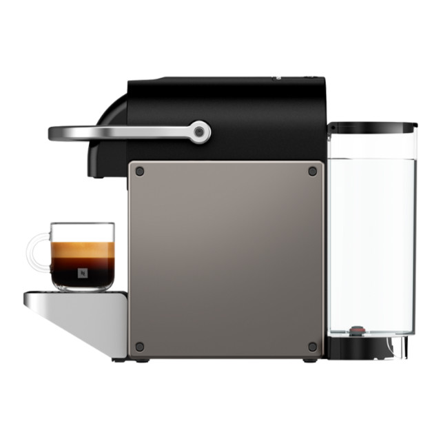 Nespresso Pixie Espresso Machine - Titan angle