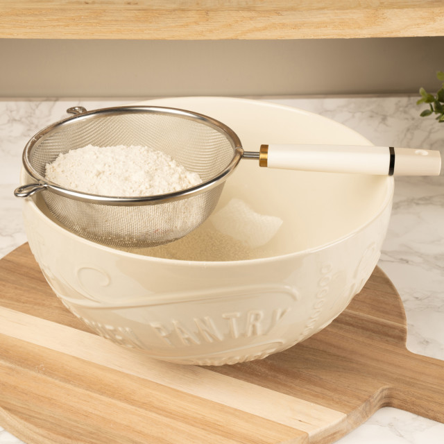 Kitchen Pantry Mixing Bowl, 27cm with flower