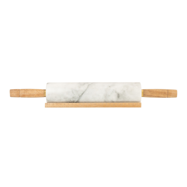 Kitchen Pantry Marble Rolling Pin with Stand angle