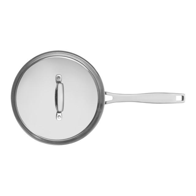 Tramontina Grano Stainless Steel Saucepan with Lid, 16cm angle