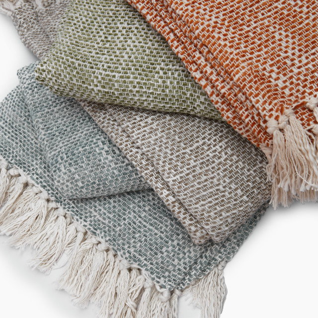 Thread Office Olive Branch Mingle Throw, 140cm x 180cm