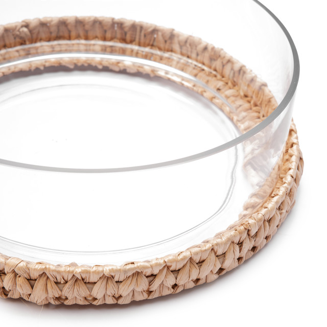 Humble & Mash Glass Salad Bowl, 30cm