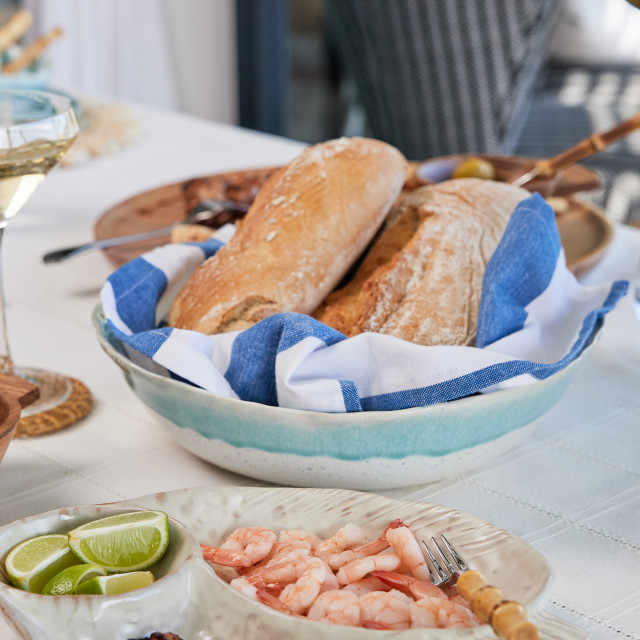 Humble & Mash Ibiza Serving Bowl, 30cm - Ocean Tide