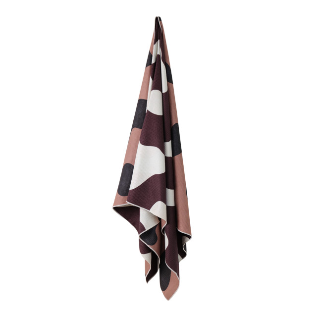 Saltii Neutral Animal Roses Beach Towel, 80cm x 160cm angle