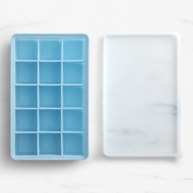 Kitchen Pro Kool 15-Cube Silicone Ice Tray with Lid on the kitchen counter