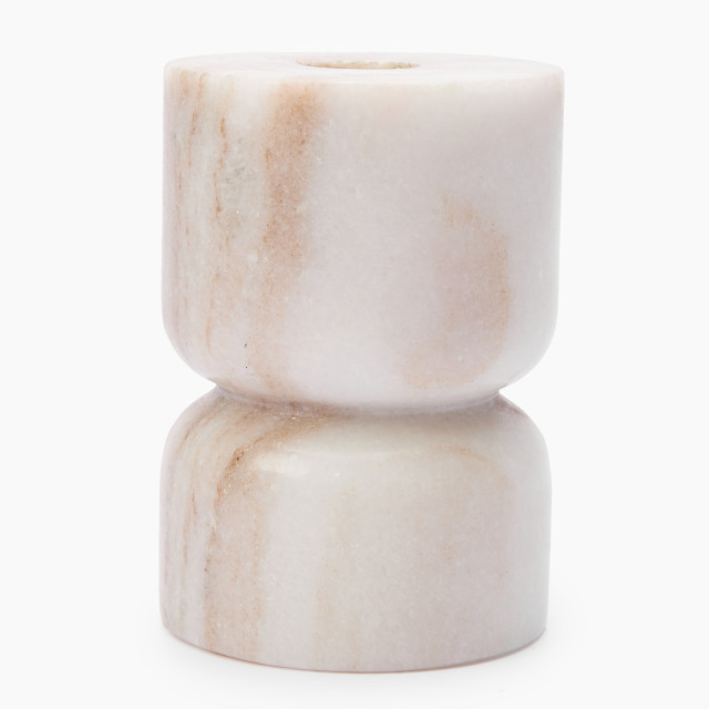 Thread Office Beige Marble Dual Candle Holder