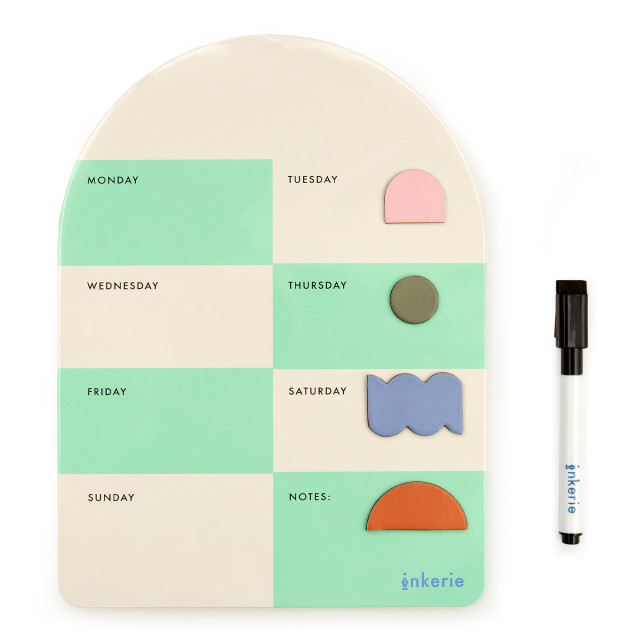 Kikkerland Magnetic Weekly Memo Board