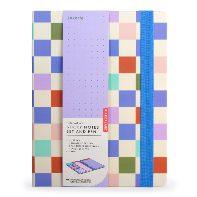 Kikkerland Notepad & Sticky Note Set packaging