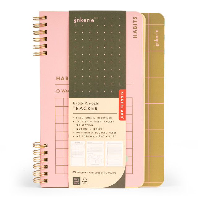 Kikkerland Habit Tracker Notebook packaging