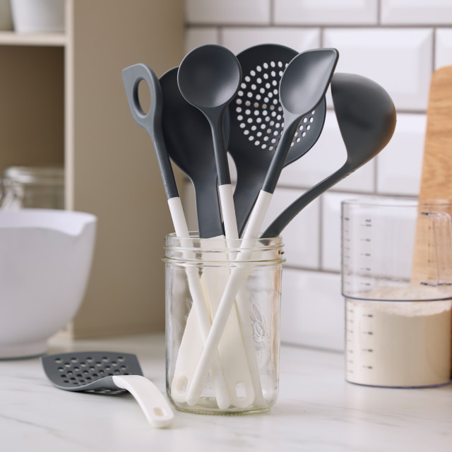 Rosti Optima Stirring Spoon with Tip - White with other utensils