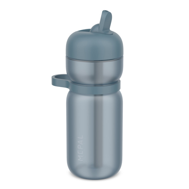 Mepal Sport Drinking Bottle with Flip Straw, 600ml - Frost Blue