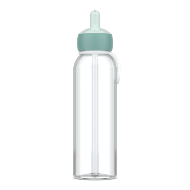 Mepal Campus Water Bottle with Flip Straw, 500ml - Cool Mint angle