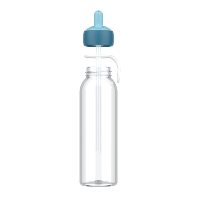 Mepal Campus Water Bottle with Flip Straw, 500ml - Cool Blue angle