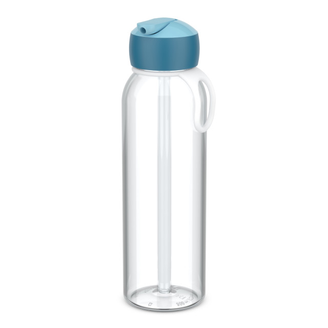 Mepal Campus Water Bottle with Flip Straw, 500ml - Cool Blue
