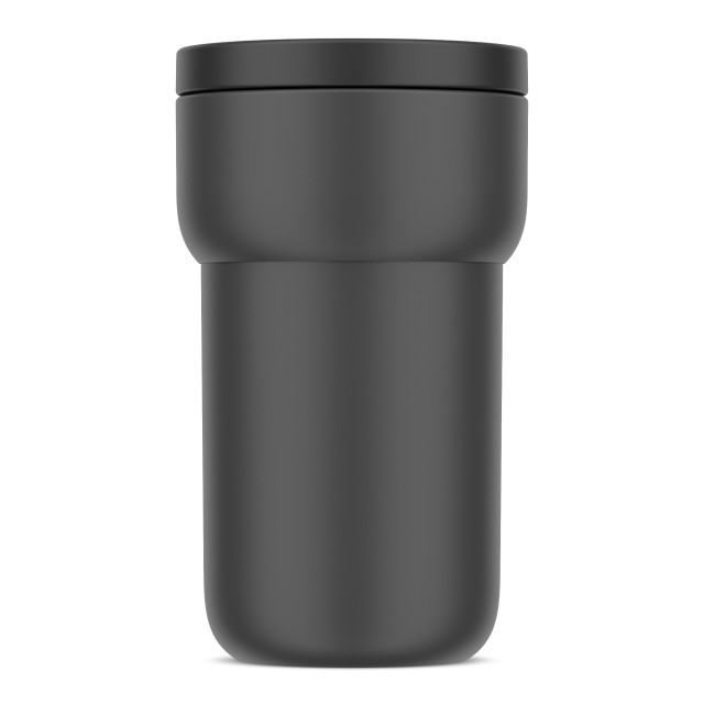 Mepal Ellipse Stainless Steel Travel Mug, 275ml - Nordic Black angle