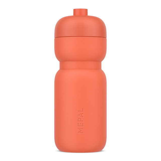 Mepal Squeeze Sports Bottle, 600ml - Peach Orange angle
