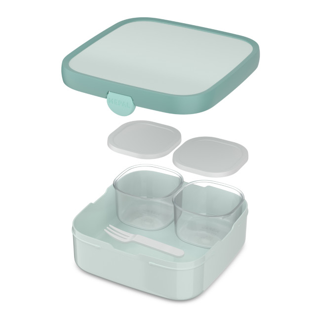 Mepal Large Campus Bento Lunchbox - Cool Mint detail