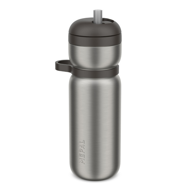 Mepal Twist Insulated Sport Drinking Bottle, 600ml - Graphite Black