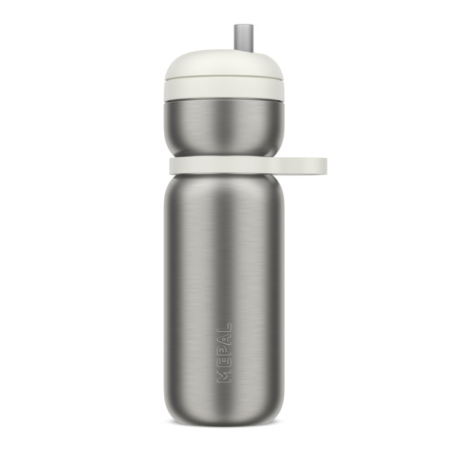 Mepal Twist Insulated Sport Drinking Bottle, 600ml - Ceramic White angle