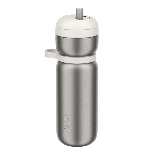 Mepal Twist Insulated Sport Drinking Bottle, 600ml - Ceramic White