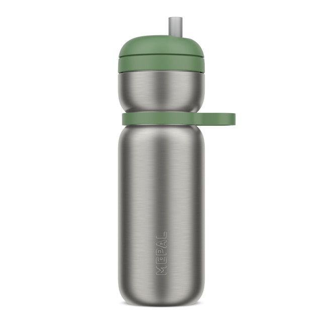 Mepal Twist Insulated Sport Drinking Bottle, 600ml - Moss Green angle
