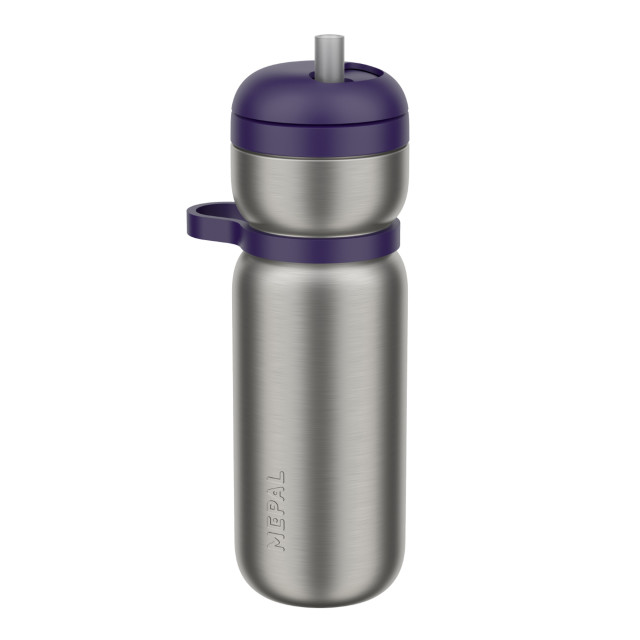 Mepal Twist Insulated Sport Drinking Bottle, 600ml - Midnight Blue