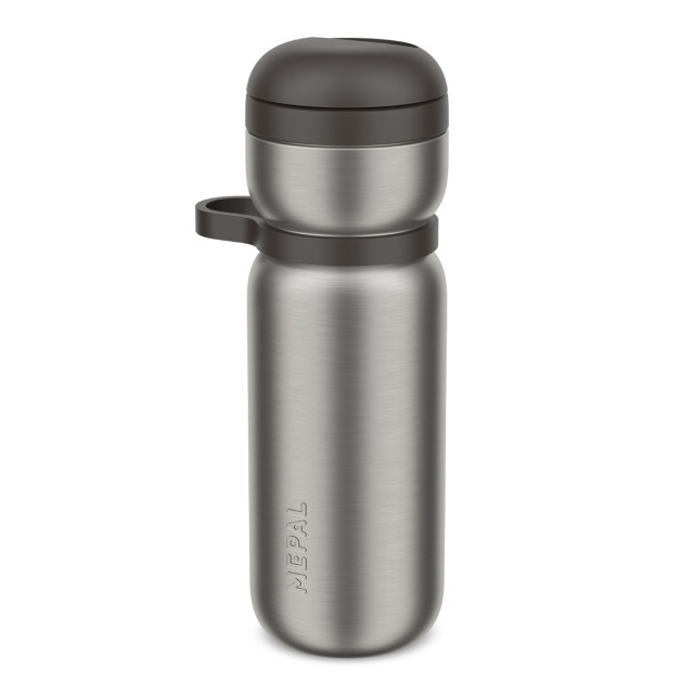 Mepal Twist Insulated Sport Drinking Bottle, 600ml - Graphite Black angle