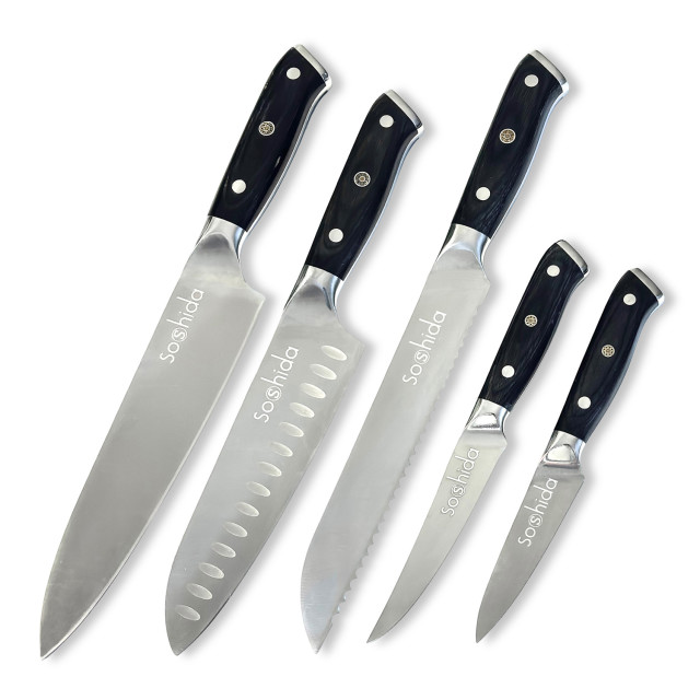 Soshida Ultra Chef Knife Set, 5-Piece