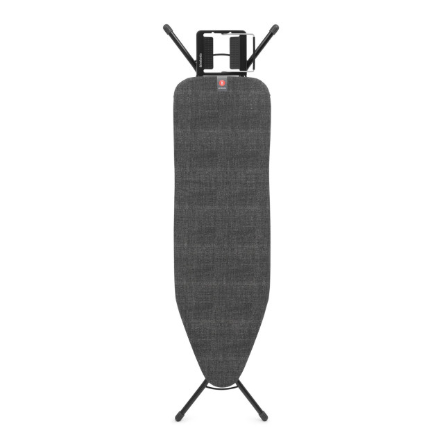 Brabantia Denim Black Ironing Board with Steam Iron Rest, 124cm x 38cm angle